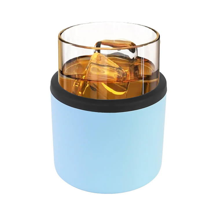 11oz Unique Wooden Stainless Steel Insulated Whiskey Tumbler