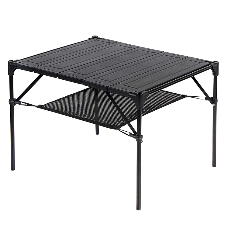 What materials are camping folding tables made of?