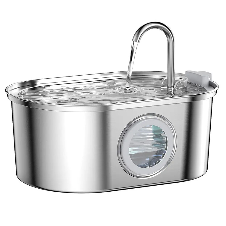3.2L Pet Fountain 304 Stainless Steel Drinking Pet Fountain