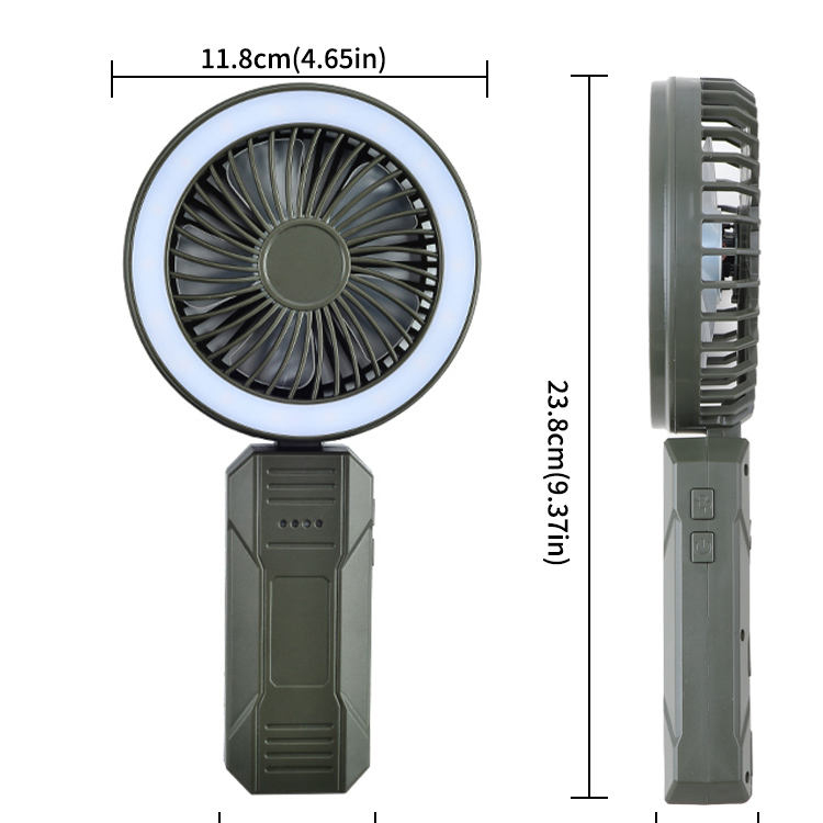 4000mAh Multi-Functional Outdoor Mini Handheld Lamp Fan