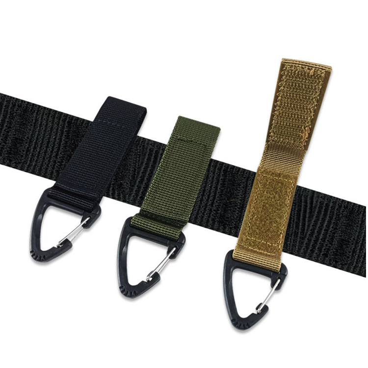 Band Carabiner Keychain Belt Strap Hanger Key Chain