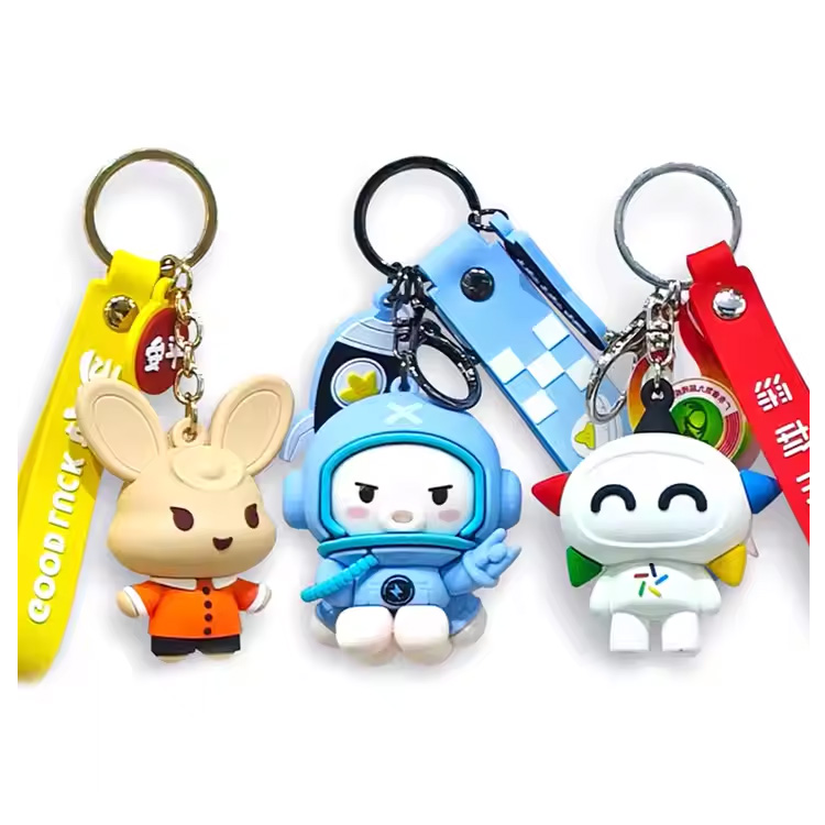 Business Gift Pvc Keychain Custom 3d Custom logo Key Chain