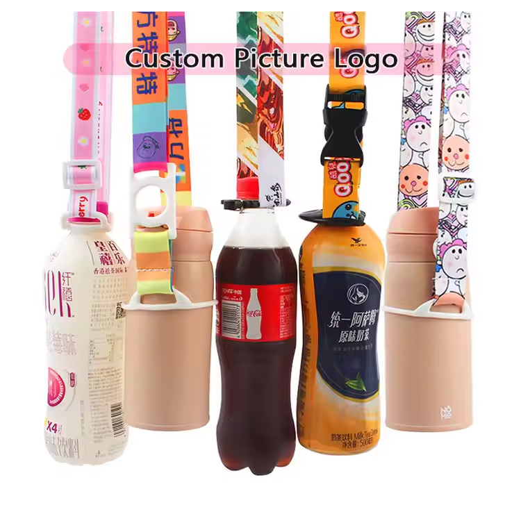 Cartoon Children Outdoor Straps Water Bottle Lanyard Holder