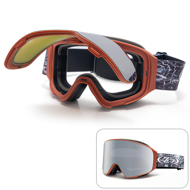 Custom Unisex Dustproof Windproof UV400 Snowboard Glasses