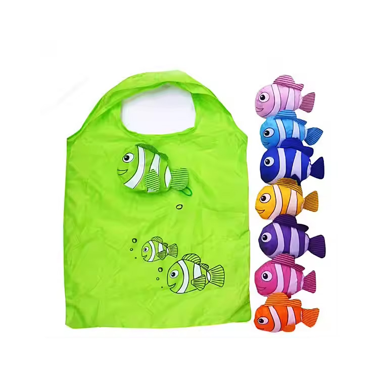 Cute Animal Shopping Bags Fishes Travel Foldable Handbag