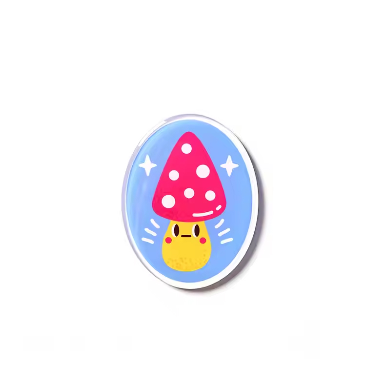 Cute Cartoon Anime Printed Acrylic Epoxy Fridge Magnet