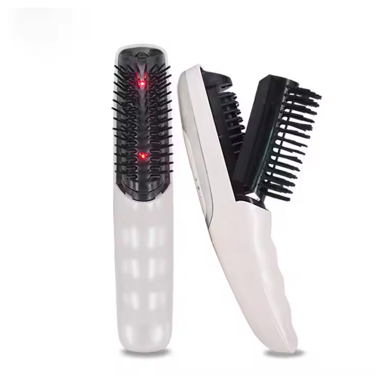 Electric Comb Straightener Fast Heating Hair Styler LED Brush