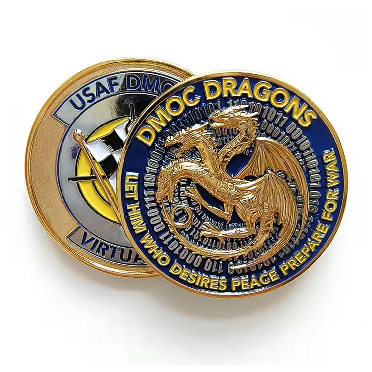 Fan Coin 3D Gold Silver Brass Metal Custom Challenge Coins