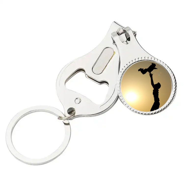 Foldable Hand Toe Opener Keyring Nail Scissors Nail Cutters
