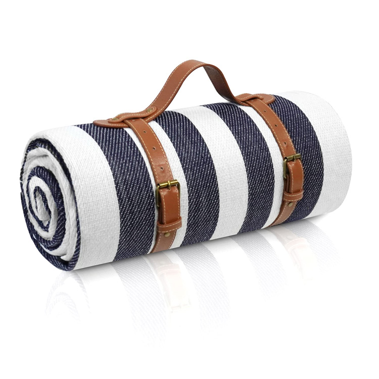 Folding Striped Durable Waterproof Picnic Mat Blanket