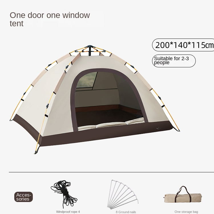 High-Quality 2, 4, 6-Person Waterproof Automatic Outdoor Tent