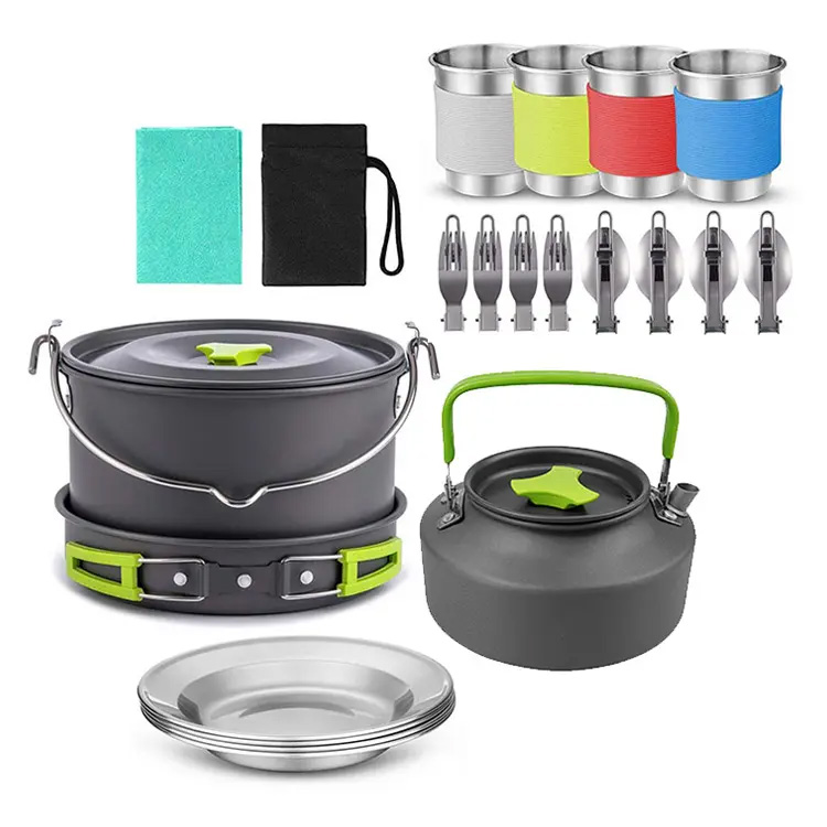 High Quality Outdoor Lightweight Folding Cooking Pot Pans