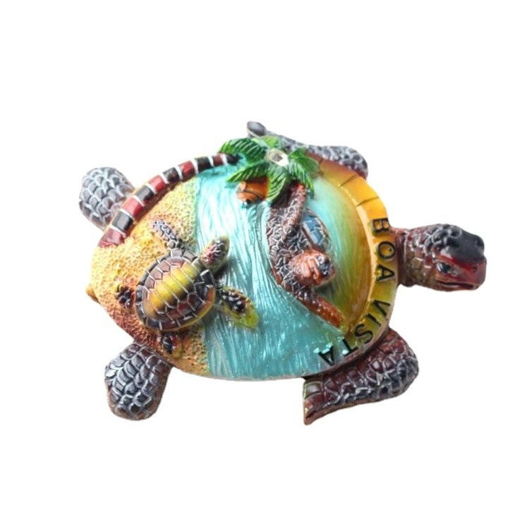 Home Decor Resin Hand-painted 3D Turtle Fridge Magnets