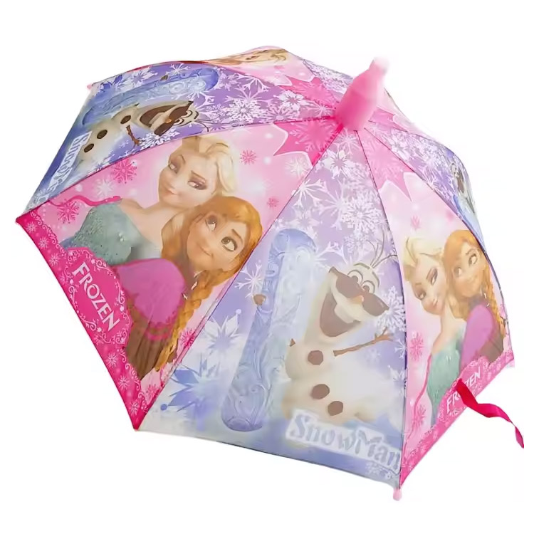 Kids Umbrella Pongee Anti Drip Cartoon Steel Plastic Polyester