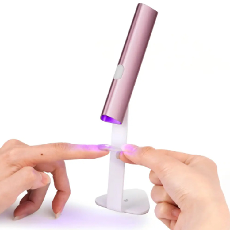 Led Manicure Pen Mini Uv Wear Nail Glue Gel Baking Lamp