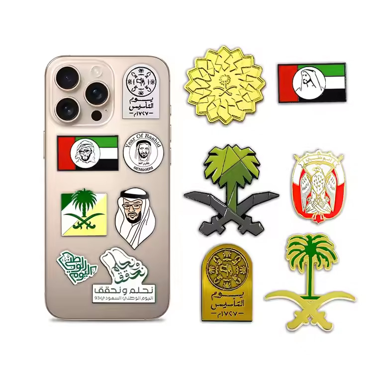 Mexico Metal Custom Lapels Enamel Saudi Metal Sticker Pin