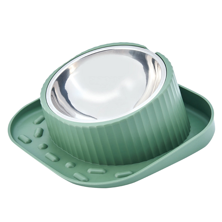 Multifunctional Luxurious Stainless Steel Pet Dog Water Bowl