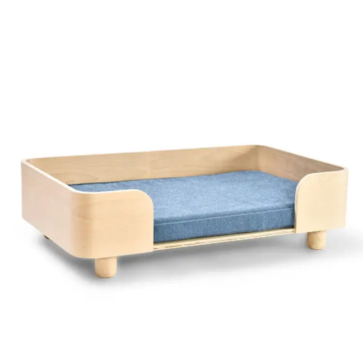 NEW Design Modern Pet Furniture Wooden Frame Dog Sofa Bed