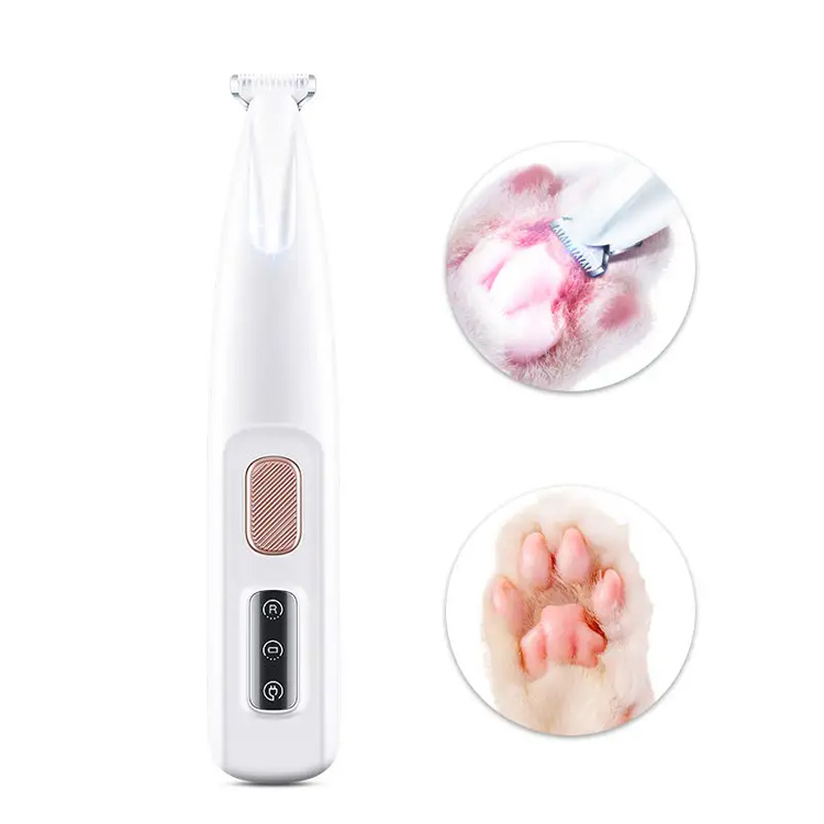 New Waterproof Pet Led Light Dog Paws Hair Cat Hair Clipper