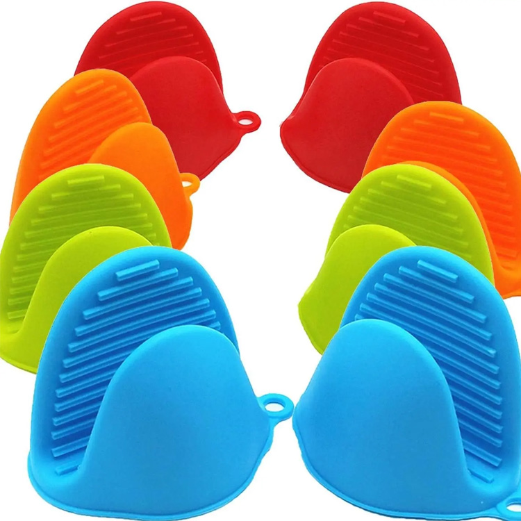Non-Iron Microwave Oven Silicone Kitchen Mitts Gloves