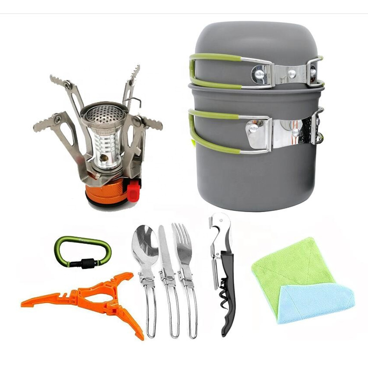 Outdoor Portable Camping Hiking Backpacking Cookware Set