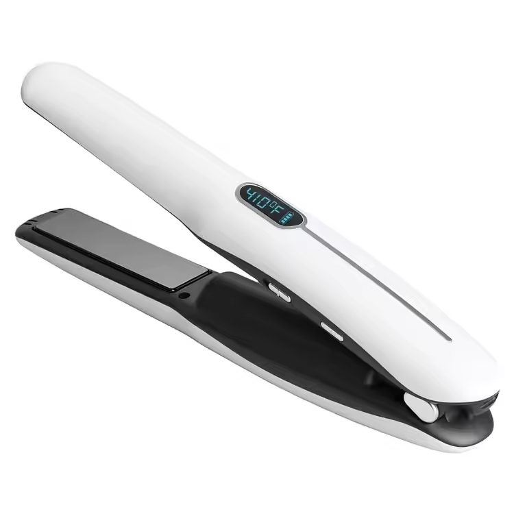 Portable 2-in-1 Mini Cordless Hair Straightener and Curling Iron