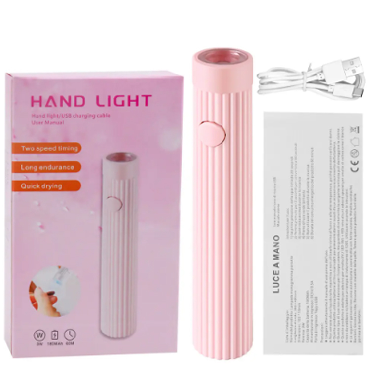 Portable Mini UV LED Nail Art Hand-Held Word Lamp