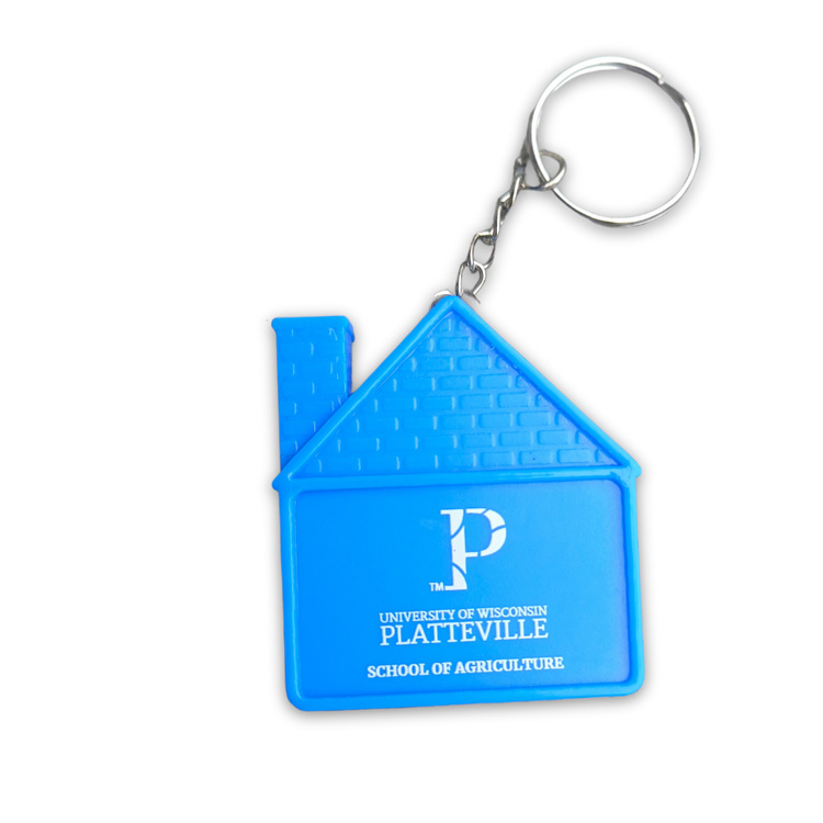 Promotional Products Printed House Shaped Keychain Ruler