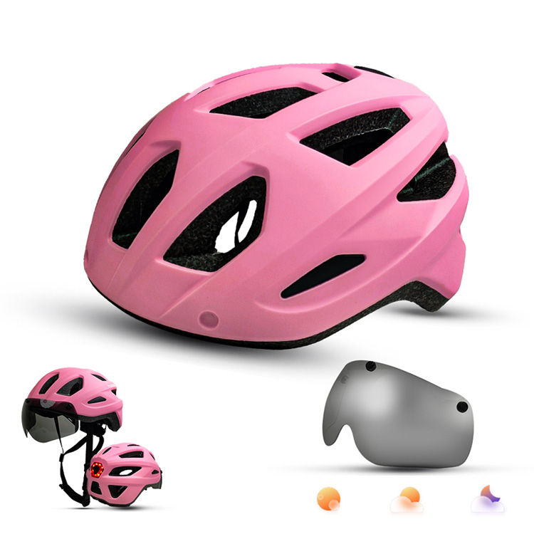 Rechargeable Taillight Breathable Safety Road Bike Helmet