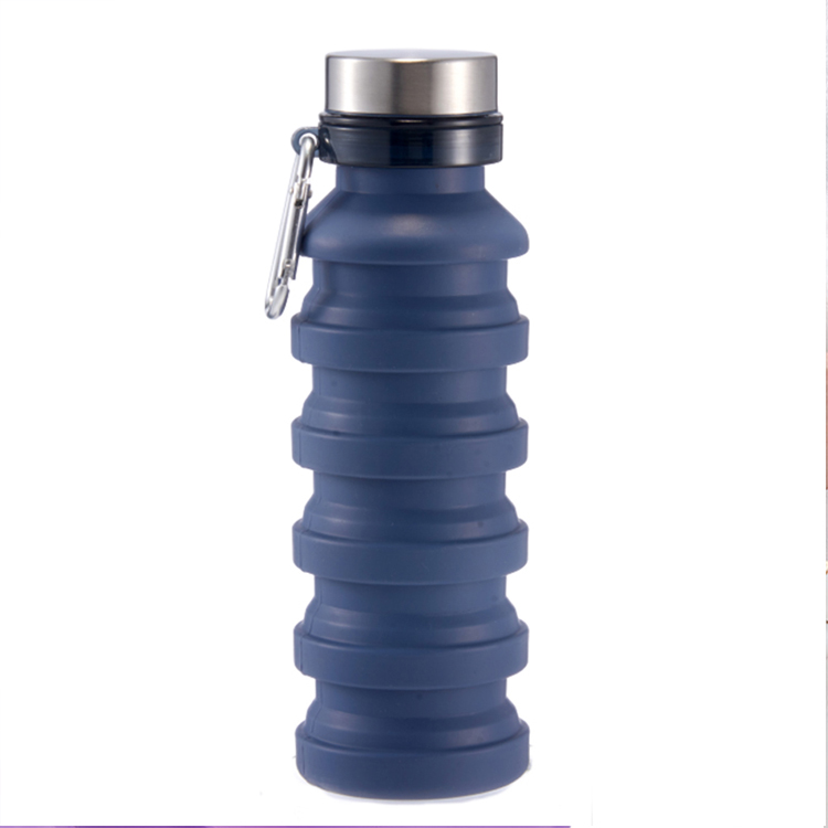 Reusable BPA Free Silicone Collapsible Water Bottle