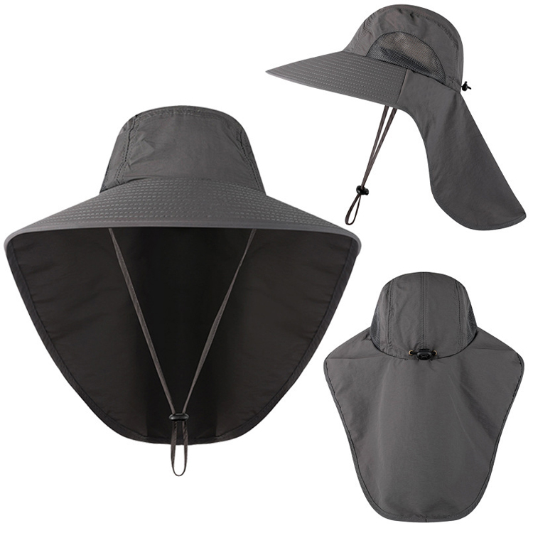 Sun Protection Beach Hat Wide Brim Sun Hat with Neck Flap