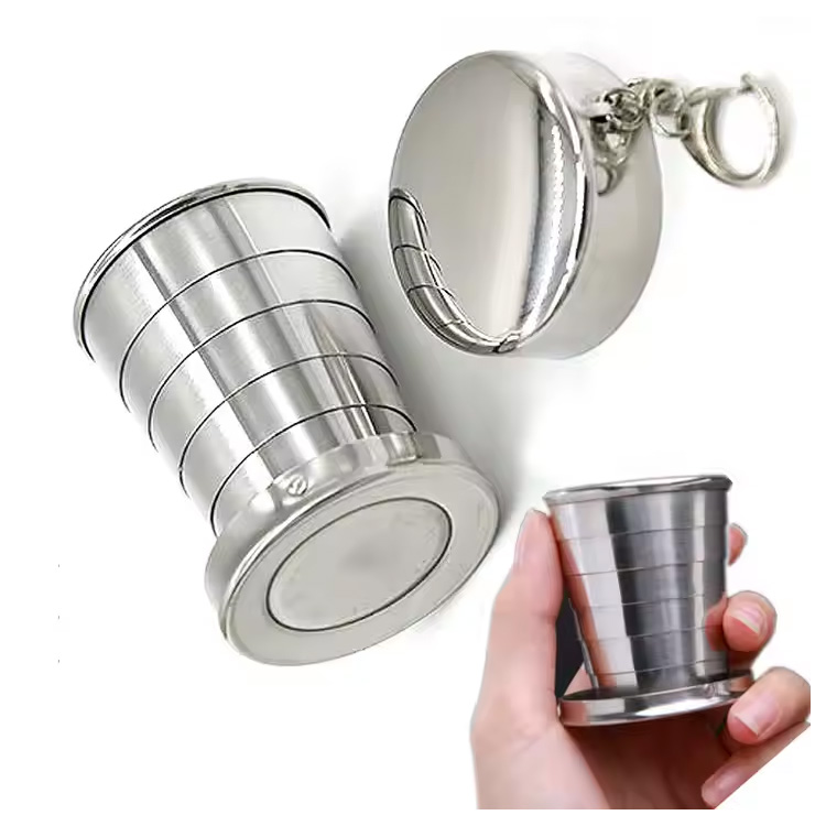 Travel Collapsible Telescopic Hiking Camping Water Coffee Mug