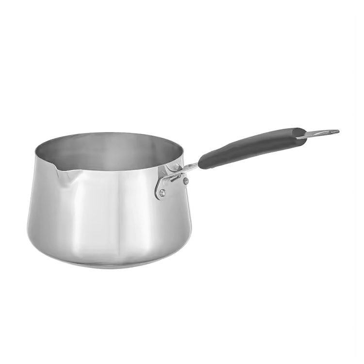 Triply Stainless Steel Sauce Pan Milk Pan Steel Lid
