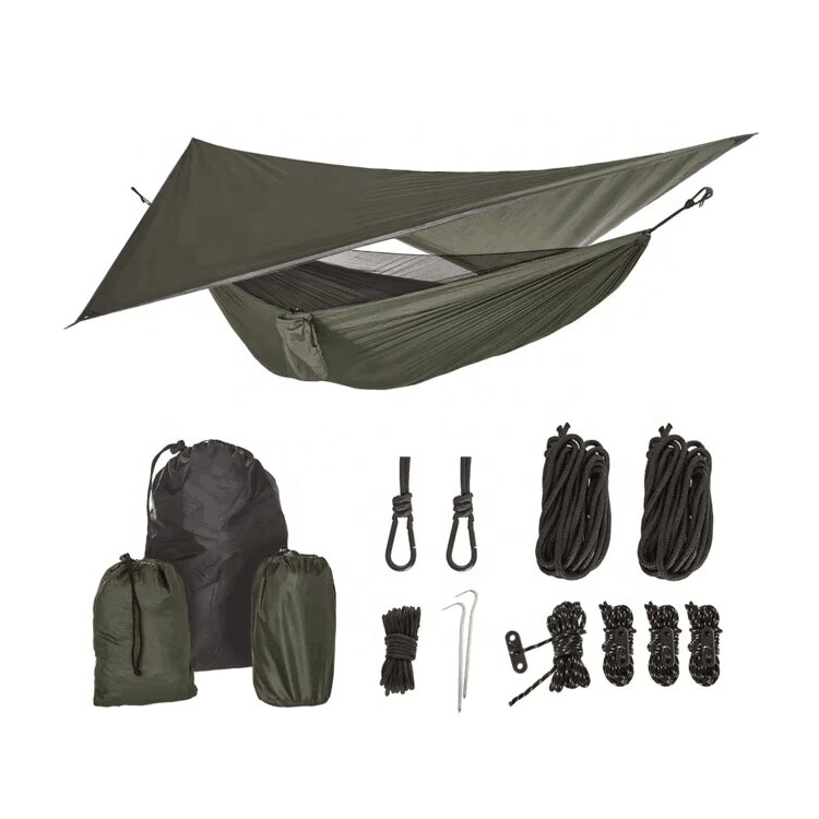 Ultra Light Swing Camping Mosquito Net Rain Fly Hammock