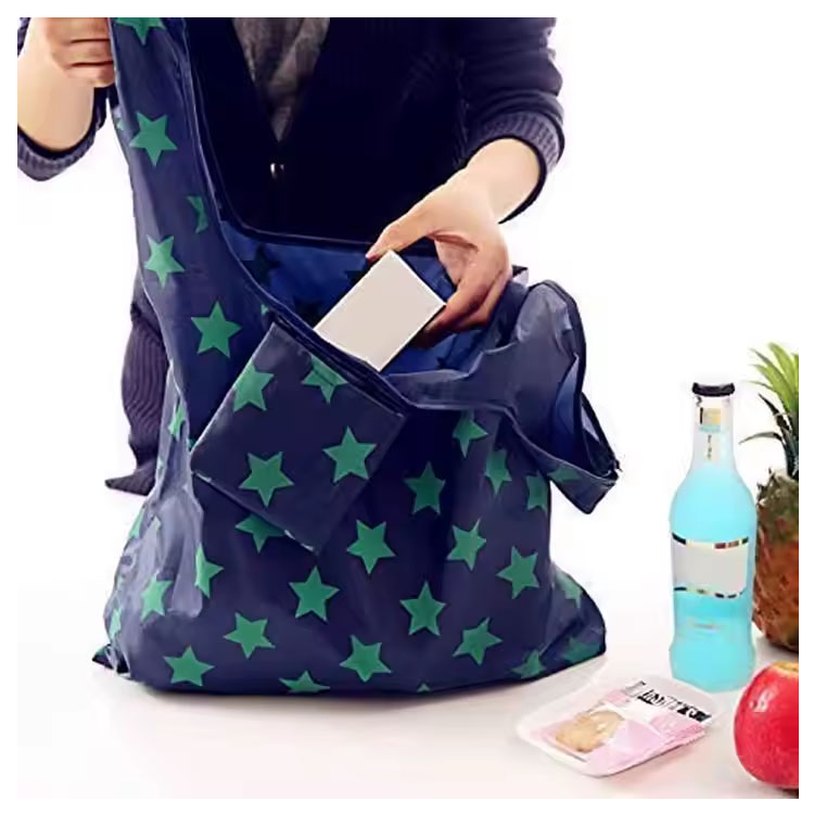 Waterproof Grocery Bags Reusable Foldable Shopping Bags
