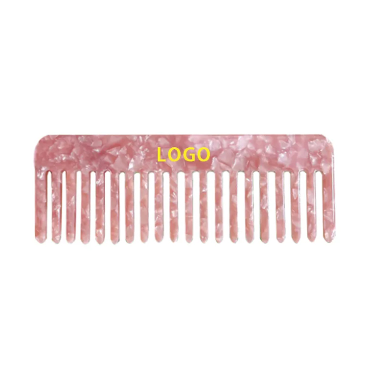 Wholesale Square Straight Hair Acetate Custom Wide Combs