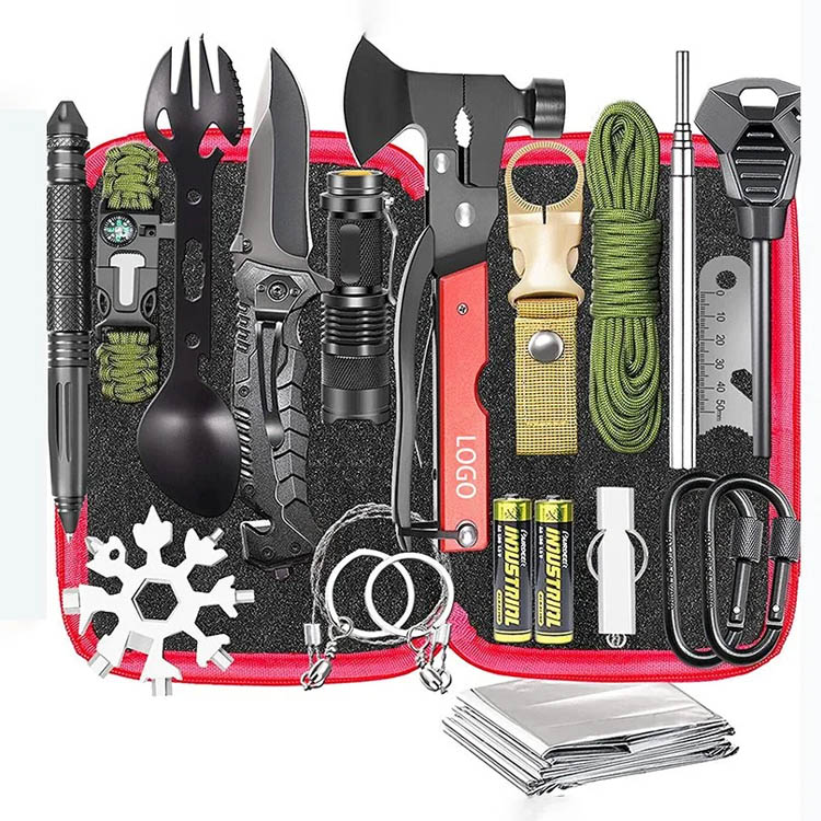 Wholesale Survival Gear Kit for Camping Hiking Fishing Hunting